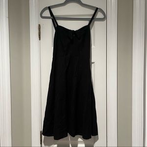 Banana Republic Black Linen Minidress